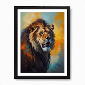 Lion Painting 3 Poster