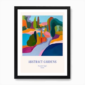 Colourful Gardens Rosendals Trdgrd Sweden 3 Blue Poster Art Print