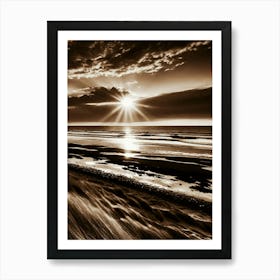 Sunset At The Beach 688 Art Print