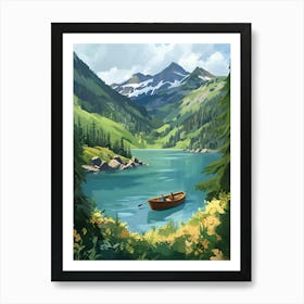 Lake In The Mountains 5 Art Print