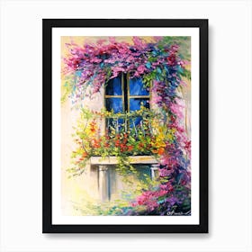 Flowering on the balcony Art Print