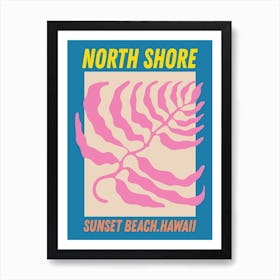 Sunset Beach Blue Hawaii Art Print