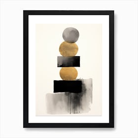 Black And Gold 1 Art Print