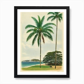 Terrigal Beach Australia Vintage Art Print