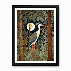 William Morris Heron In The Woods Art Print