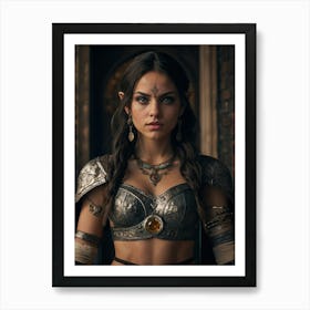 Elf In Armor Art Print