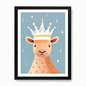 Little Camel 2 Wearing A Crown Art Print