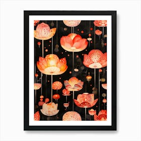 Lotus Lantern Art Print