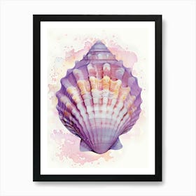 Purple Seashell 1 Art Print