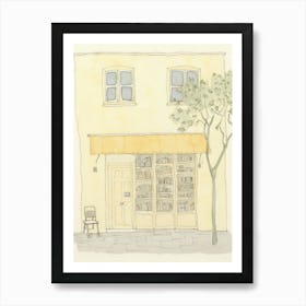 Aix En Provence The Book Nook Pastel Colours 2 Art Print