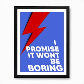 David Bowie, Ziggy Stardust, Music, Retro, Art, Wall Print Art Print