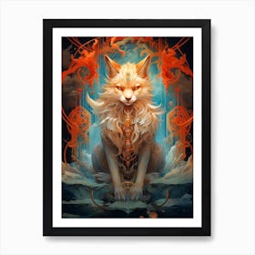 Foxes Art Print