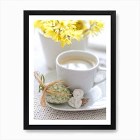 Coffee And Flowers Art Print