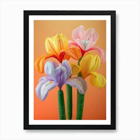 Dreamy Inflatable Flowers Iris 3 Art Print