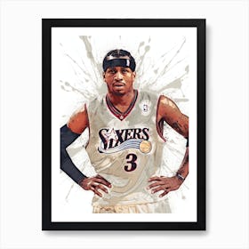 Allen Iverson Philadelphia Sixers Art Print