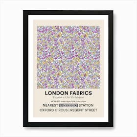 Poster Lavender Loom London Fabrics Floral Pattern 6 Art Print