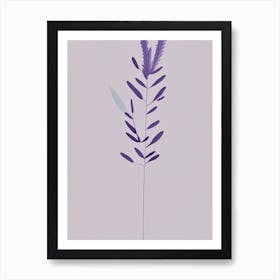 Lavender Herb Simplicity Art Print