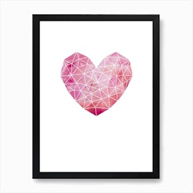 Geometric Heart Art Print