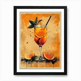 Orange Cocktail 6 Art Print