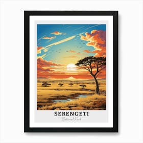 Serengeti National Park Travel Art Print