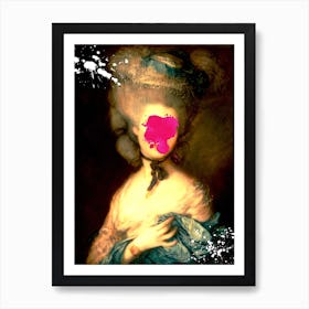 Paint Splatter Marie Antoinette Art Print