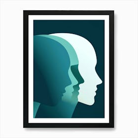 Portrait Of A Man And Woman Art Art Print