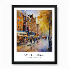 Amsterdam Poster, Netherlands Poster, Canal Poster, City Poster, Travel Poster, Wall Art, Home Decor, Dutch Poster, European Poster.
.100 Art Print