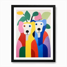 Colourful Kids Animal Art Koala 1 Art Print