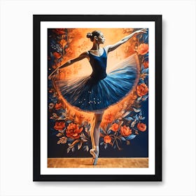 Ballet Dancer Balance Art Print