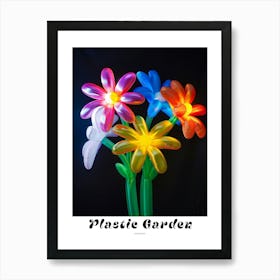 Bright Inflatable Flowers Poster Edelweiss 3 Art Print