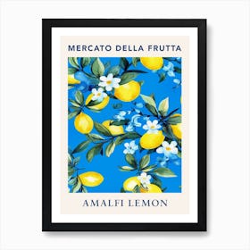 Amalfi Lemon Fruit Market Poster Art Print