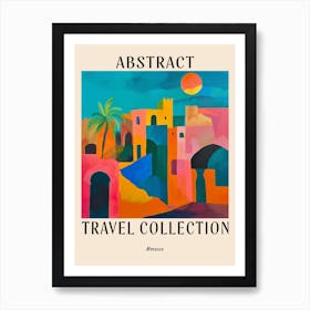 Abstract Travel Collection Poster Morocco 1 Art Print