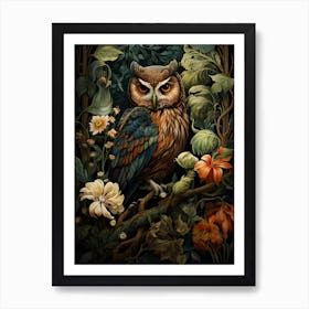 Contemporary Owl 2 Art Print