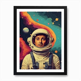 Retro Vintage Space Art Print