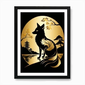 Japan Golden Fox 10 Art Print