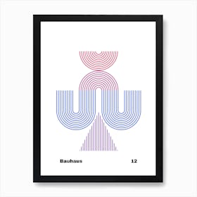 Geometric Bauhaus Poster 12 Poster