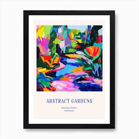 Colourful Gardens Keukenhof Gardens Netherland Blue Poster Art Print