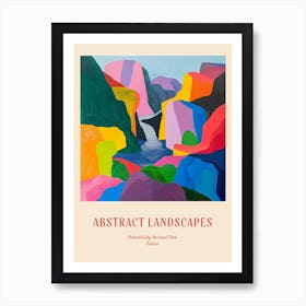 Colourful Abstract Pribaikalsky National Park Siberia 2 Poster Art Print