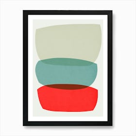 Colorful abstract shapes 58 Art Print