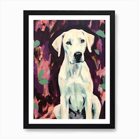A Great Dane Dog Painting, Impressionist 3 Art Print