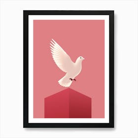 Minimalist Dove Illustration Art Print