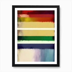 Rainbow Flag Symbol Abstract Painting Art Print