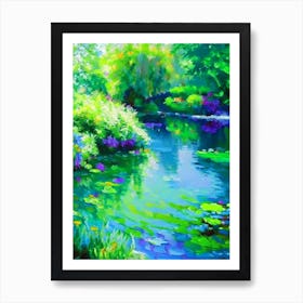 Water Gardens Waterscape Impressionism 1 Art Print
