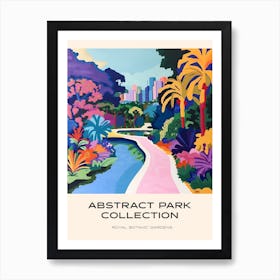 Abstract Park Collection Poster Royal Botanic Gardens Sydney 3 Art Print