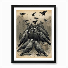 Crows 1 Art Print