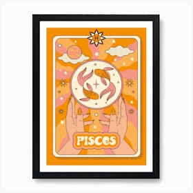 Zodiac Pisces Art Print