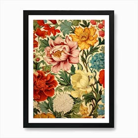 Floral Wallpaper 58 Art Print