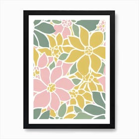 Laurel Pastel Floral 2 Flower Art Print