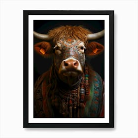 Tibetan Bull Art Print