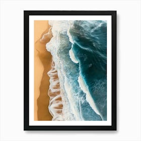 Aerial View Of A Beach 108 Art Print